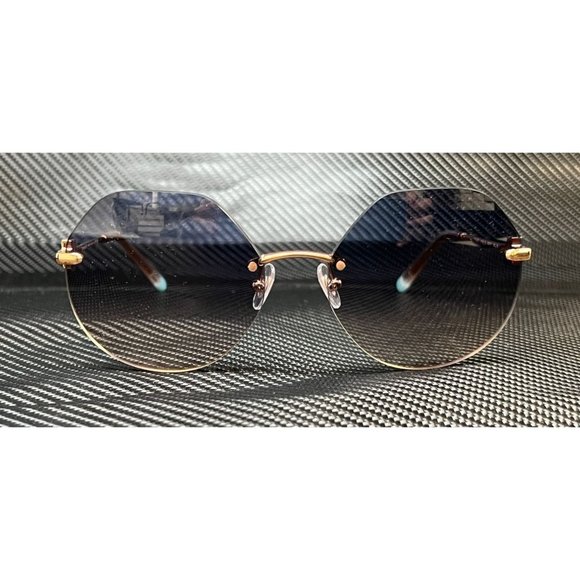 Tiffany Rose Gold Blue 60mm Sunglasses main image 5